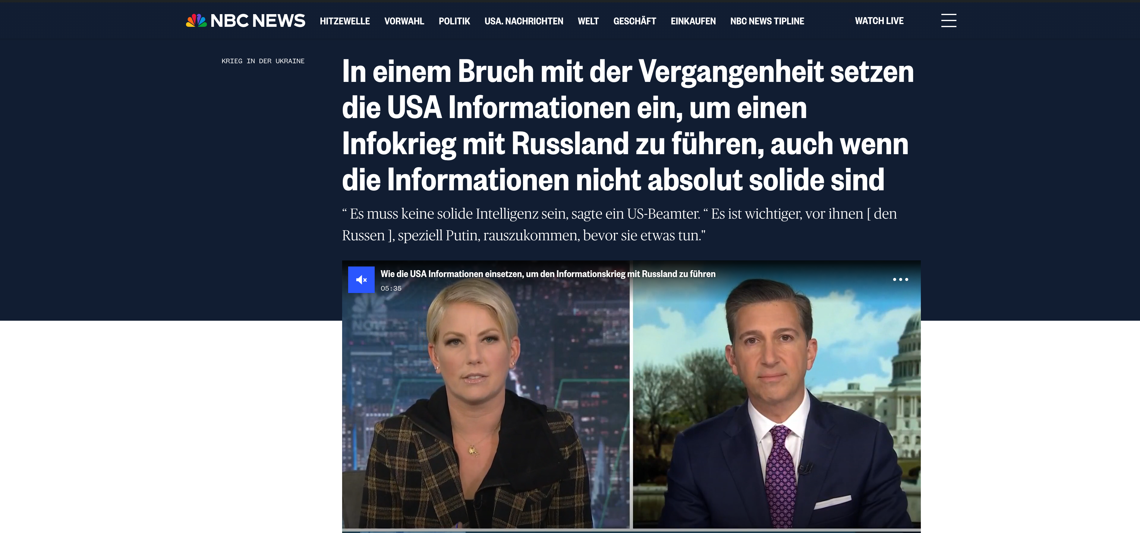 Screenshot Brlin 24/7 - Sendung auf NBC; https://www.nbcnews.com/politics/national-security/us-using-declassified-intel-fight-info-war-russia-even-intel-isnt-rock-rcna23014&nbsp;