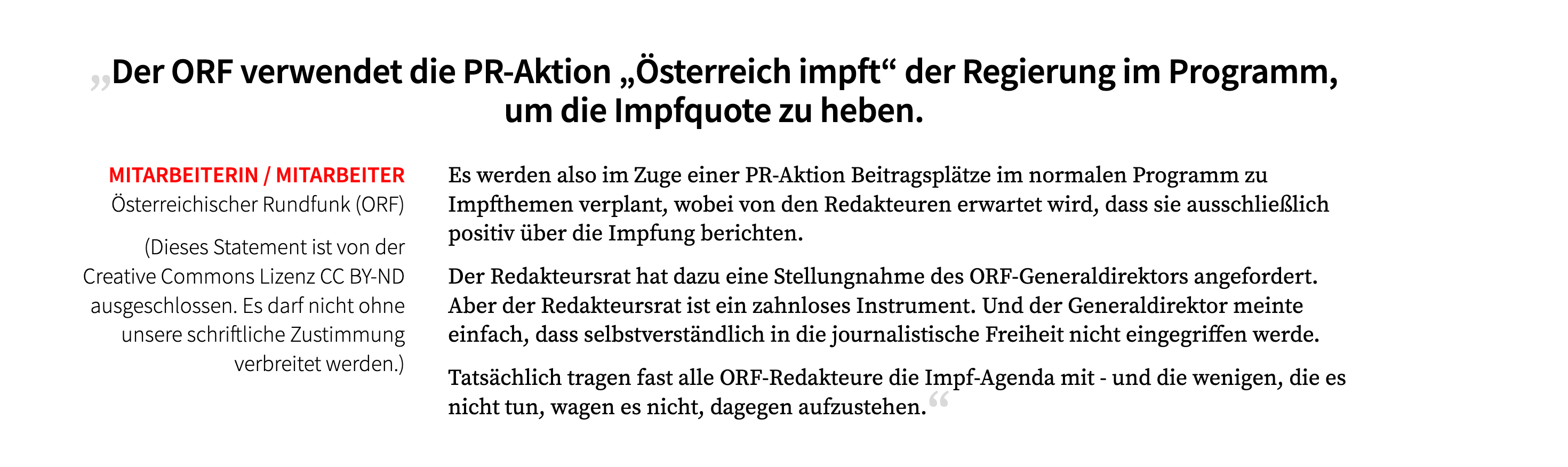 Mitarbeiter fordern neuen öffentlich-rechtlichen Rundfunk