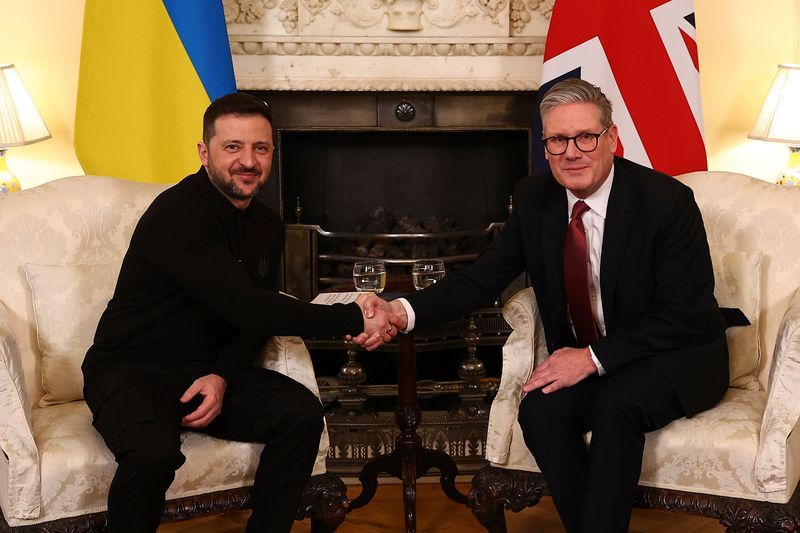 Selenskyj in London: Harmonischer Empfang für den ukrainischen Machthaber