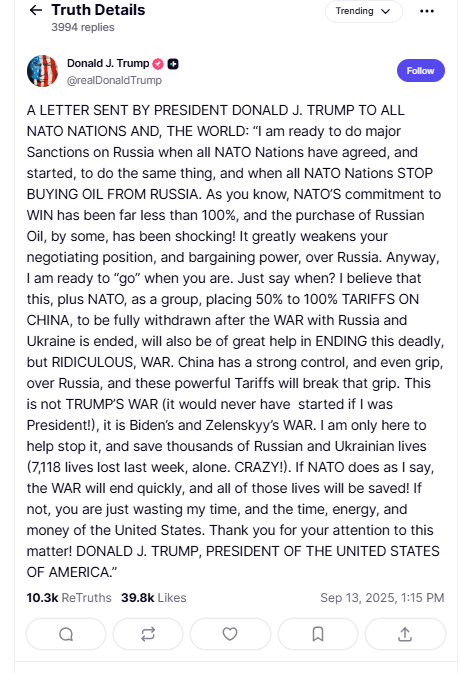 Trumps starker Schachzug bremst EU-NATO-Kriegsfalken aus