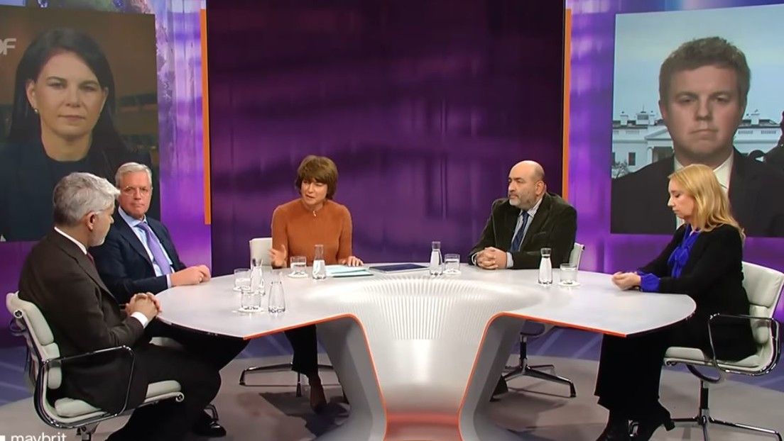 Nouripour erklärt Illner, warum es keine Sanktionen gegen die USA geben wird